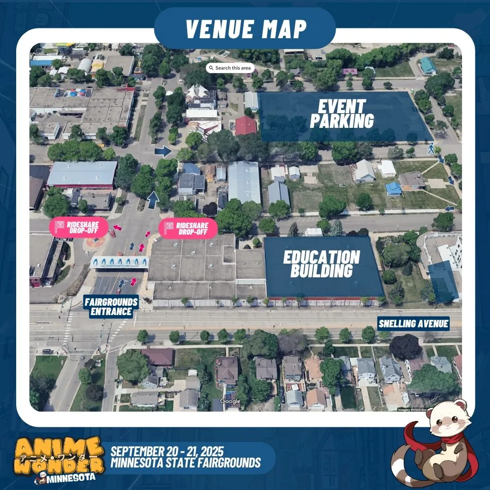 Minnesota Venue Map and Parking large