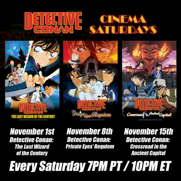 Detective Conan 3 more films Detective Conan Anime: New Episode Collection Hits Netflix and Crunchyroll November 1