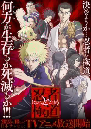 Ninja vs. Gokudo anime's key visual English Dub Release: Ninja vs. Gokudo Anime Streaming Today