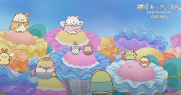 Here are a few one-line alternate title suggestions for "Revealing First Look at Sumikko Gurashi's Upcoming Anime Movie":

1. "Sumikko Gurashi: A Sneak Peek into the New Anime Adventure"
2. "First Glimpse: Sumikko Gurashi's Exciting Anime Film"
3. "Sumikko Gurashi: Unveiling the Upcoming Anime Movie"
4. "Exclusive: Sumikko Gurashi's Anime Movie First Look"
5. "Sumikko Gurashi: Your First Look at the New Anime Feature