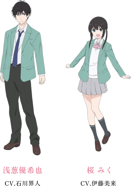 I Want to End This Love Game character designs for Yukiya and Miku Love Game Anime Cast, Crew, and April 2026 Release Announced
