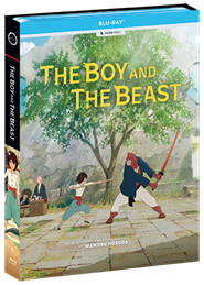 Blu-ray Disc box art for The Boy and The Beast Unleashing The Boy and The Beast: Exclusive 4K UHD Release by GKIDS